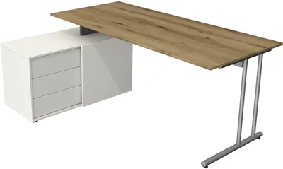 Produktbild von Komplettarbeitsplatz start up mit Schreibtisch und Sideboard