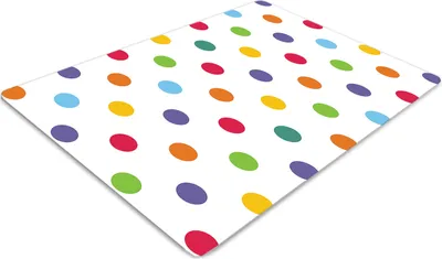 Produktbild von Stuhlunterlage Bürostuhlunterlage 120 cm x 90 cm Bodenmatte Bürostuhlunterlage - Mehrfarbige Punkte