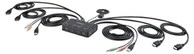Produktbild von StarTech.com 2-Port Dual Monitor HDMI KVM Switch