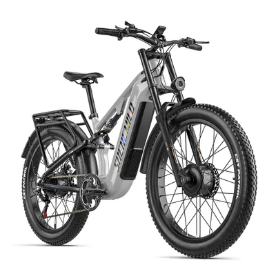Produktbild von SHENGMILO S600 PRO Elektrofahrrad,48V 25Ah,CST 26X3.0 Fat-Tire,2×80N.M,120 kg,80-90km
