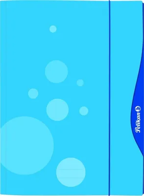 Produktbild von Sammelmappe A3 Hochglanzkarton 380 g/qm blau Packung mit 5 Stück