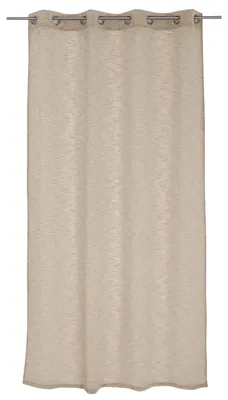 Vorhang mit 8 Ösen, Leinenoptik, 100% Polyester, 140x240 cm