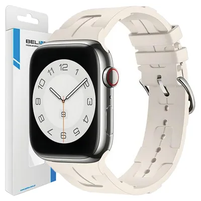 Obrázok produktu pre Beline Apple Watch Strap Silicone Ultra 42/44/45/49Mm Beige/Starlight Box