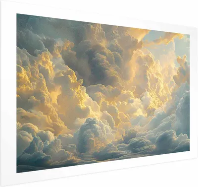 Produktbild von Posterpapier Poster - Last Breath of the Day: Clouds Illuminated by Evening Glow 30x21 cm Muster b-H-10032-ao-a