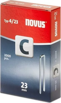 Zdjęcie produktu dla Zszywki typ C 4/23 NOVUS [2000 szt.]