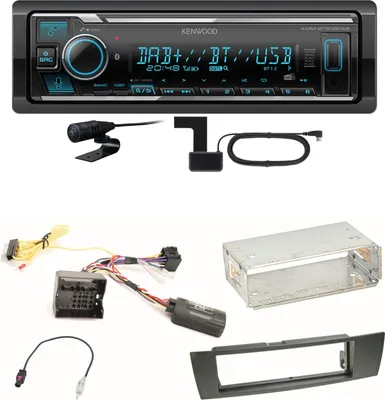 Produktbild von Kenwood KMM-BT508DAB Bluetooth Digitalradio Einbauset für BMW E90 E91 E92 E93