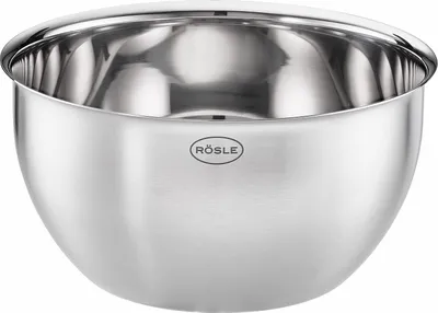 Produktbild von RÖSLE Basic Line Schüssel Ø 16 cm, Edelstahl 18/10, zum Zubereiten, Servieren und Aufbewahren von Lebensmitteln, mit Schüttrand, spülmaschinengeeignet