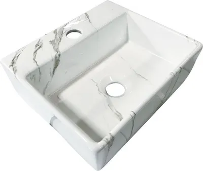 Immagine prodotto di Lavabo, rettangolare, Carrara, piccolo, lavabo sospeso, 33,5x29 cm