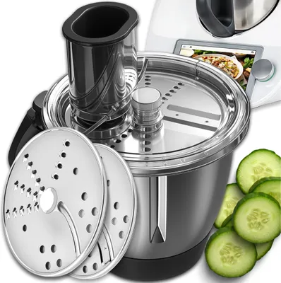 Obrázek produktu pro Kuketo | Kuchyňské příslušenství - Struhadlo a struhadlo pro Thermomix TM6/TM5 - Bez BPA - Funkce 2 v 1