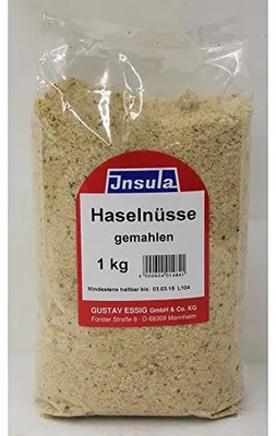 Zdjęcie produktu dla Mielone orzechy laskowe rafinowane przez Insula do gotowania i pieczenia 1000g