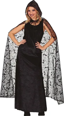 Produktbild von Schwarzer Umhang mit Kapuze, Vampirrobe
