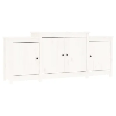 Immagine prodotto di Credenza bianca 164x37x68 cm in legno di pino massiccio