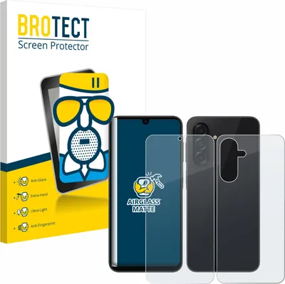 Produktbild von BROTECT Entspiegelungs Schutzglas für Samsung Galaxy A26 5G (Display+Rückseite) Schutzfolie Panzer Folie Glas Display Schutz matt