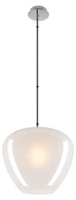Productafbeelding van Glazen hanglamp Pantilo Ø 40cm - wit