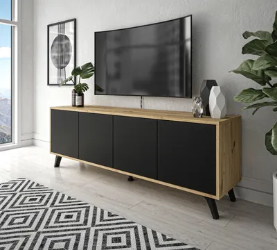 Produktbild von TV-Schrank SANAYI III Artisan Eiche / Schwarz