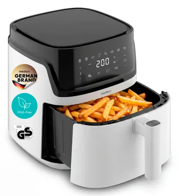 Produktbild von MEDION P15 XL M Airfryer Heiluftfritteuse XXL 7,2 Liter - weiß