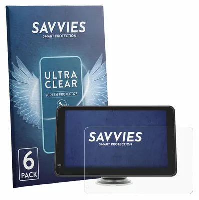 Produktbild von 6x Für geekmaxi SD7293A 7" Schutzfolie Savvies Displayschutz Display Schutz Folie Klar Transparent