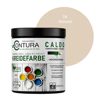 Produktbild von Contura BeGreen 250ml. Kreidefarbe Shabby Chic Möbellack - 04 Almond