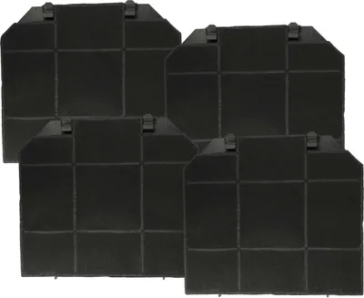 Produktbild von vhbw 4x Aktivkohlefilter kompatibel mit Alno 94961082200 AEF3860X Dunstabzugshaube - 26,5 x 23,5 x 1,5 cm