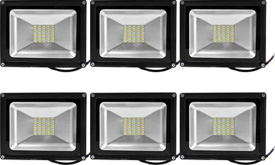 Produktbild von 6pcs 30W LED Strahler Fluter,Greenmigo 30W SMD LED Fluter,IP65 Flutlicht Leuchtmittel Baustrahler Scheinwerfer Warmweiß Wandstrahler Außenstahler Leuchtmittel 85-265V AC
