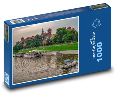 Zdjęcie produktu dla Puzzle 1000 Kraków i Zamek Wawel, Polska - martinpuzzle