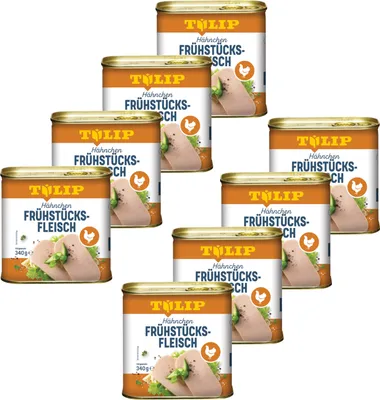 Produktbild von TULIP 8x 340g Hähnchen-Frühstücksfleisch Original Dänische Delikatesse Konserven