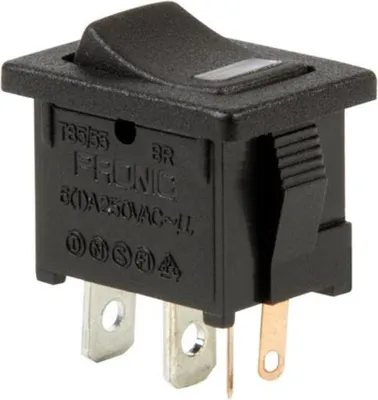 Produktbild von Leistungswippenschalter 5A-250V Spst Ein-Aus - Mit Roter Led