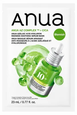 Productafbeelding van ANUA - Kalmerend serummasker met azelaïnezuur en hyaluronzuur, tegen roodheid, 1 masker