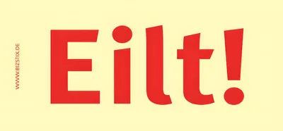 Produktbild von BIZSTIX Haftnotizen "Eilt!" - 75 x 35 mm, 5x 100 Blatt