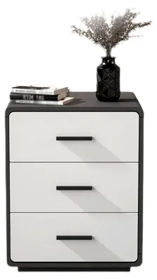 Produktbild von Nachtkommode mit 3 Schubladen für modernes Schlafzimmer