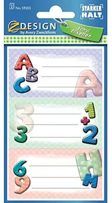Produktbild von AVERY Zweckform 59668 Buchetiketten Kleckse 6