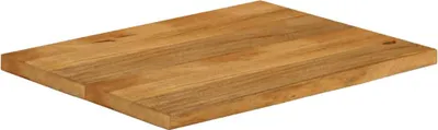 Immagine prodotto di vidaXL Piano del tavolo con bordo ad albero 90x60x2,5 cm in legno massiccio di mango