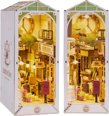 Image de FORSMANO Book Nook 3D en bois Puzzle DIY avec meubles, avec 246 pièces de puzzle, coin livre en kit pour décoration d'étagère, cadeau pour adolescents & adultes