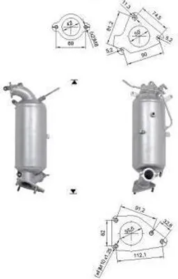 Produktbild von VEGAZ HOK-917 Dieselpartikelfilter DPF für HONDA CIVIC IX (FK) Euro 5 Abgasanlage Diesel