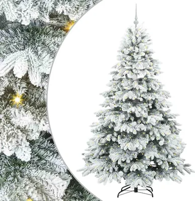 Produktbild von vidaXL Künstlicher Weihnachtsbaum mit 300 LEDs Weiß 210 cm PE und PVC