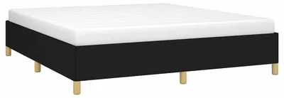 Produktbild von vidaXL Bettgestell ohne Matratze Schwarz 160x200 cm Stoff