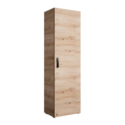 Image de Petite penderie MARGARET IV 60 cm - Armoire pour couloir et entrée - Couleur : Artisan