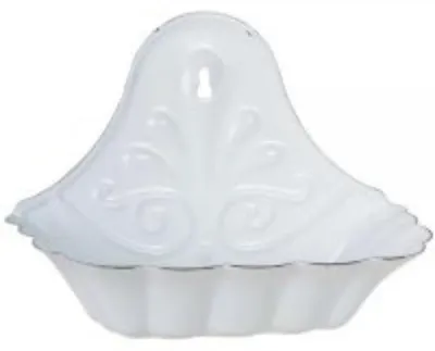 Produktbild von Ib Laursen Seifenschale für Wand Emaille Weiß (16x16x8,5cm)