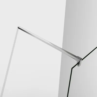Produktbild von Aica Walk in dusche 60x200cm 10mm NANO ESG-Glas Duschwand Duschtrennwand 140cm StabilisatorDuschabtrennung F132