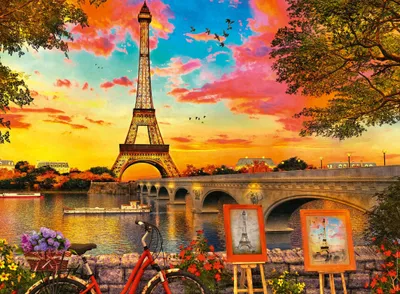 Produktbild von Ravensburger Puzzle Abends in Paris - 500 Teile Puzzle für Erwachsene