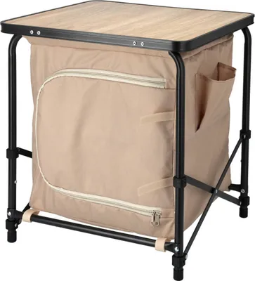 Produktbild von Redcliffs Campingtisch mit Schrank Beige 48x48x53,5 cm