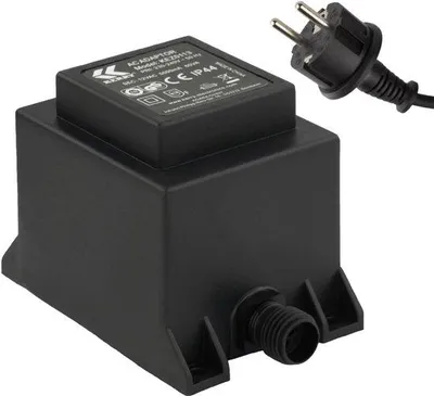 Productafbeelding van 12V Transformator 60VA/W voor Buitengebruik IP44 - Geschikt voor LED Verlichting en Laagspanningsapparaten