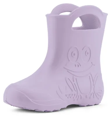 Produktbild von Ladeheid Eva Kinder Jungen Mädchen Gummistiefel Regenschuhe LA-CA-01 ( Helllila, 34/35 EU)