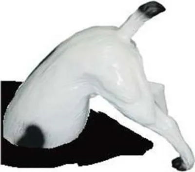 Obrázek produktu pro Bláznivá zahradní socha pes se zadkem 35 cm sochařské figurky sochy