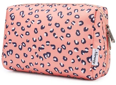 Produktbild von Kosmetiktasche Damen Leopard Groß Wasserabweisend 22x15x10cm