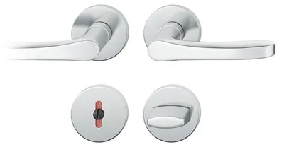 Produktbild von FSB 1106 runde Rosettengarnitur Edelstahl matt (Lochung: WC) Lochung: WC