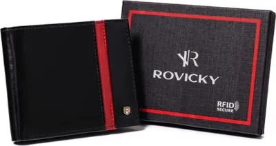 Produktbild von Rovicky Herrenleder Brieftasche Mandok schwarz universell