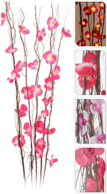 Image de Bouquet De Fleurs Décoratif Avec Led Mod. Assorti