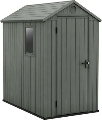 Immagine prodotto di Dmora Casetta da Giardino Osoyoos 184.5x125.8x205.1h cm Verde, Resistente Agli Agenti Atmosferici Presenza Finestre