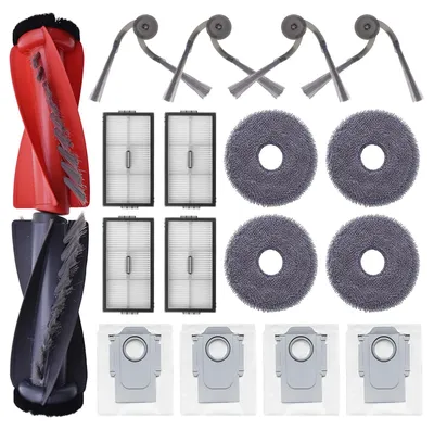 Produktbild von VERCO Ersatzteile Set für Roborock Saros 20 Zubehör Bürsten Filter Beutel Wischtücher